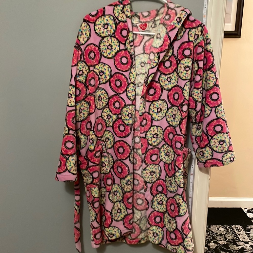 Pink donut bathrobe